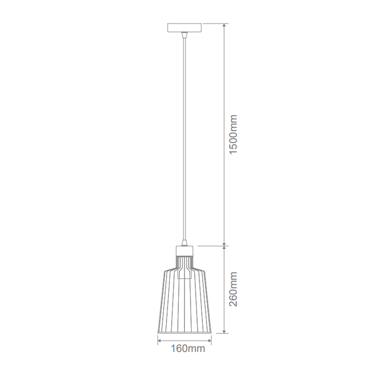 Domus Small Ashley Wire Pendant Light