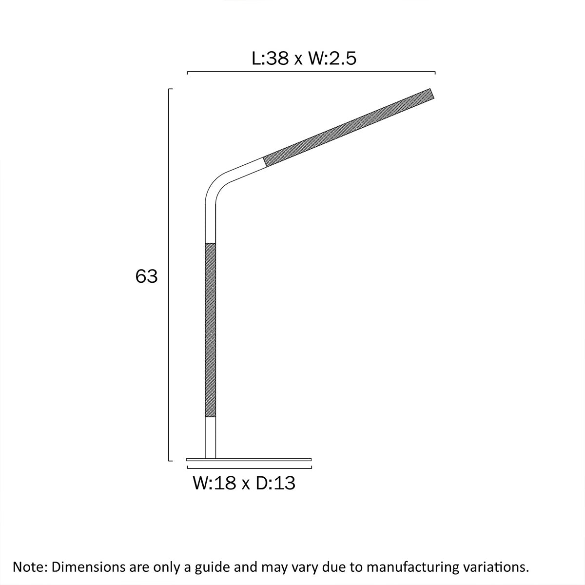 Dumas 7W LED Table Lamp with Adjustable Head and Warm Light