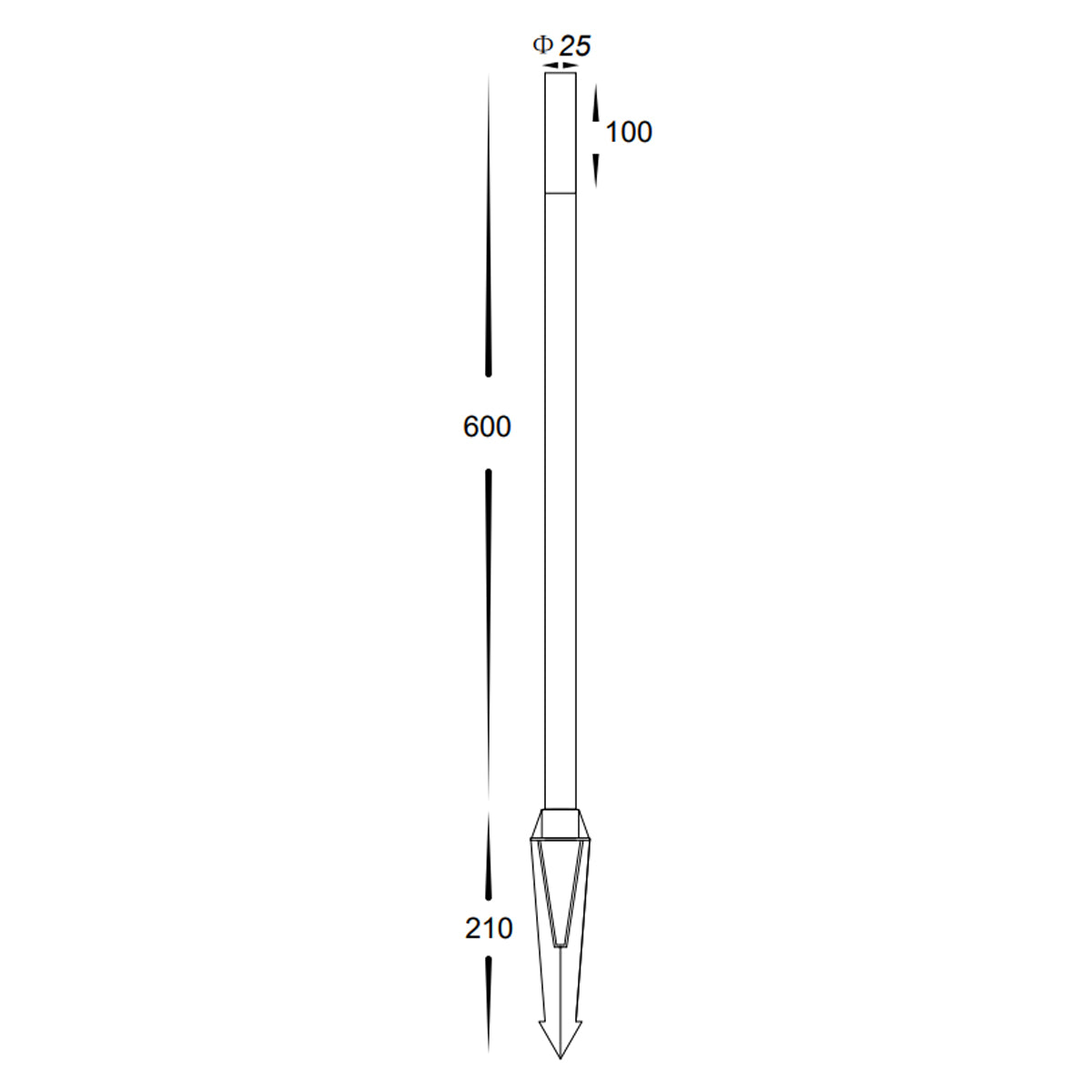 Dune 24V LED 600mm Garden Light