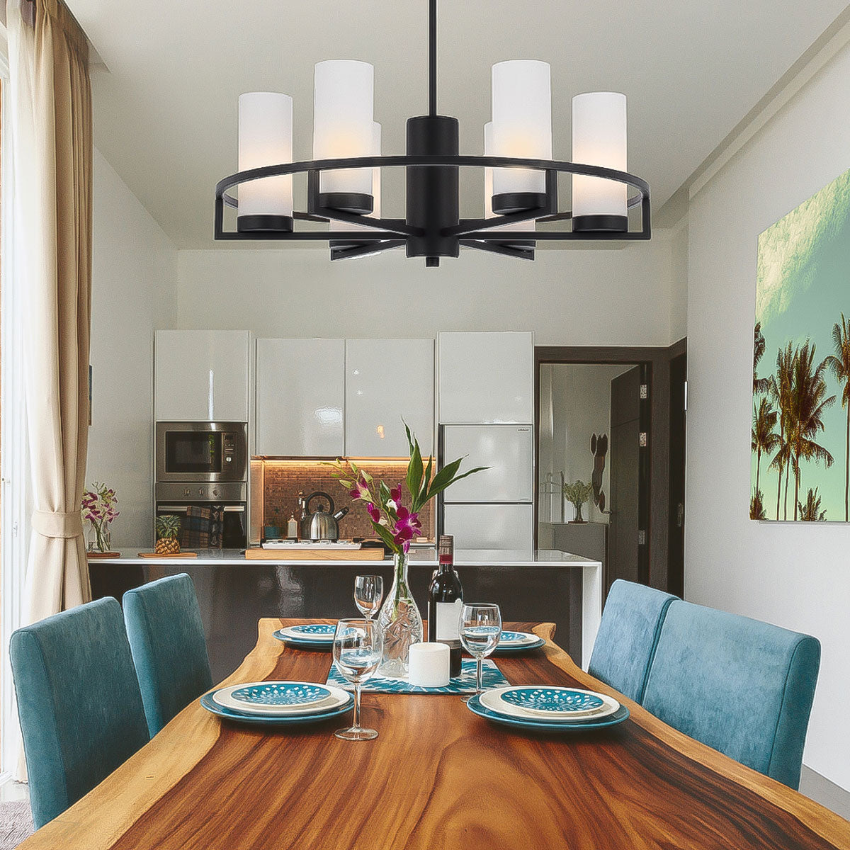 Eamon 6 Lights Pendant Light Modern