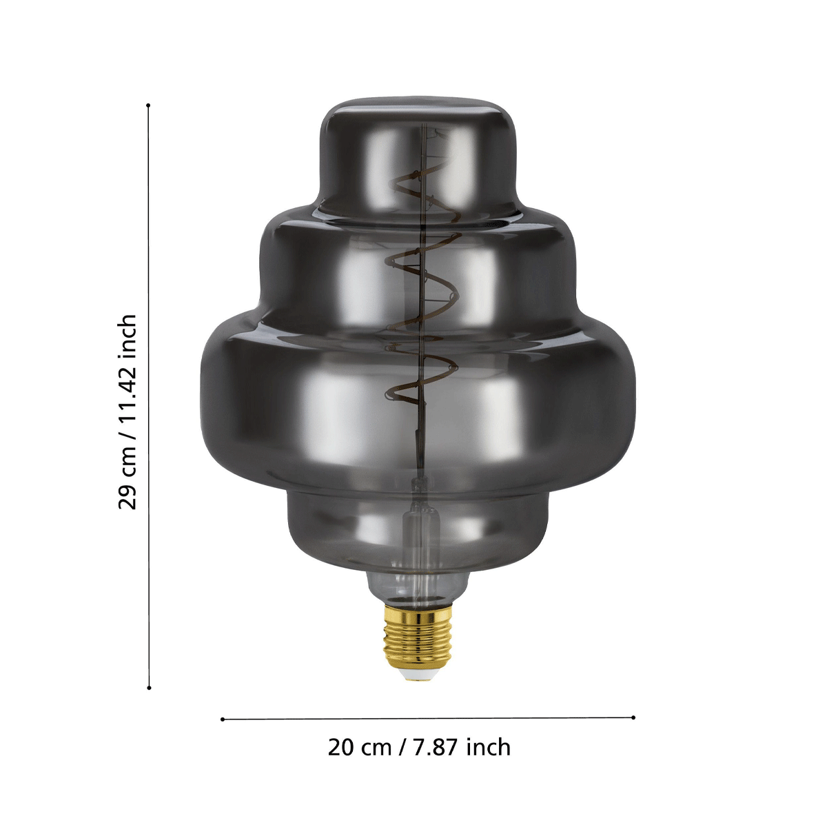 4W LED E27 Dimmable OR200 globe - 2000K