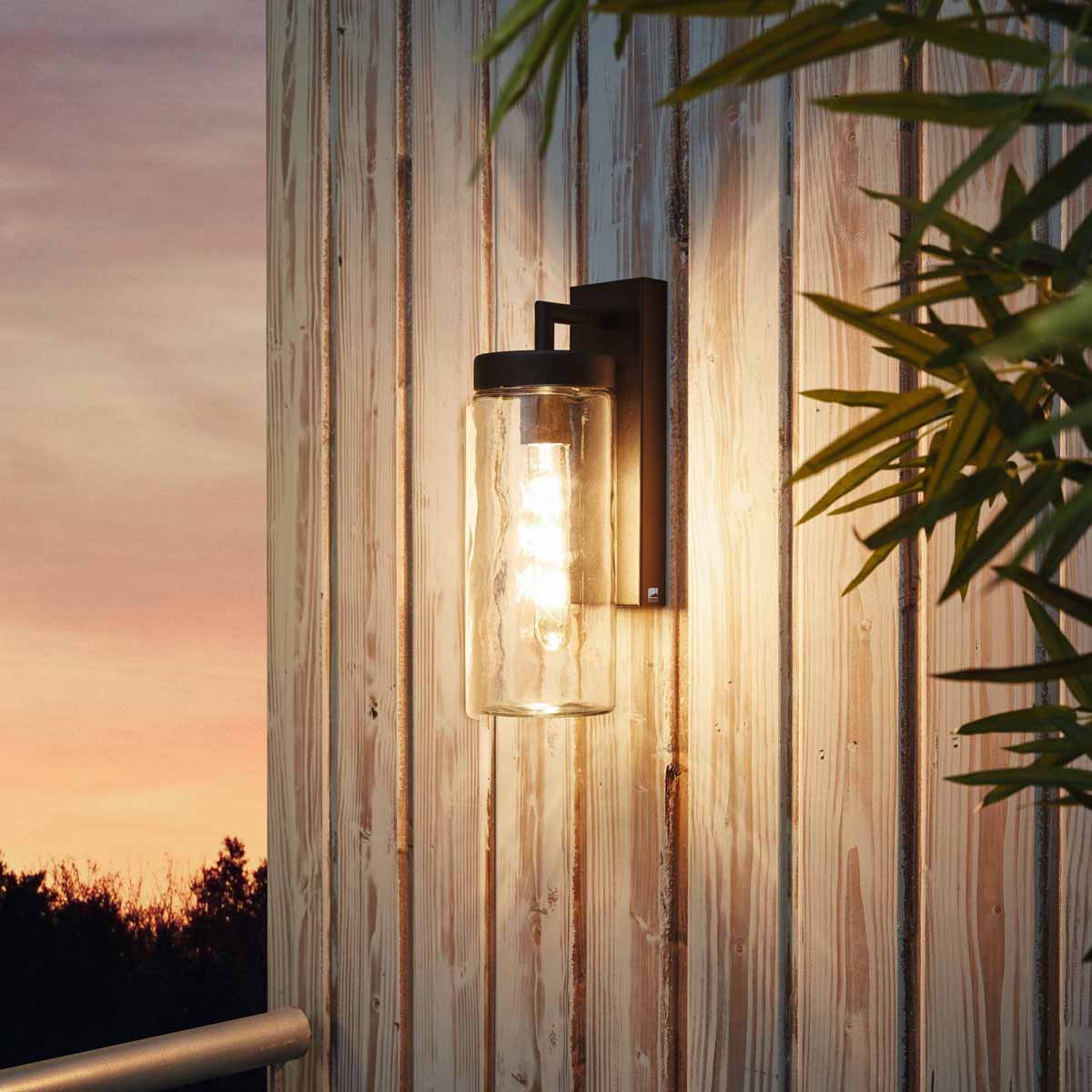Bovolone Glass Hanging Outdoor Wall Light with IP44 Rating