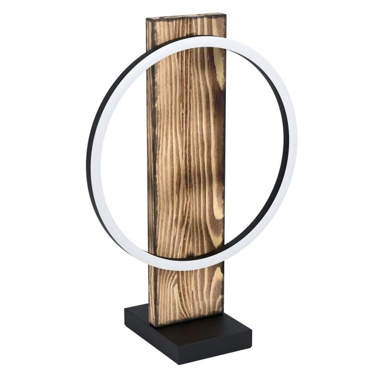 Boyal 12W LED Ring Timber Table Lamp with Switch