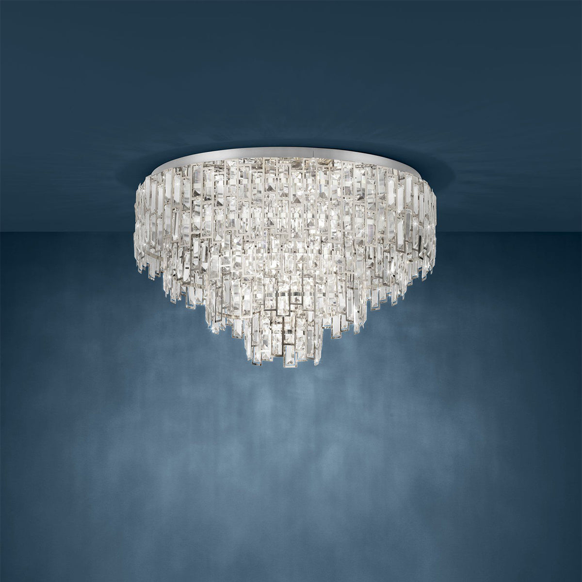 Calmeilles Modern 3 Tier Small 10LT E14 Crystal CTC Light