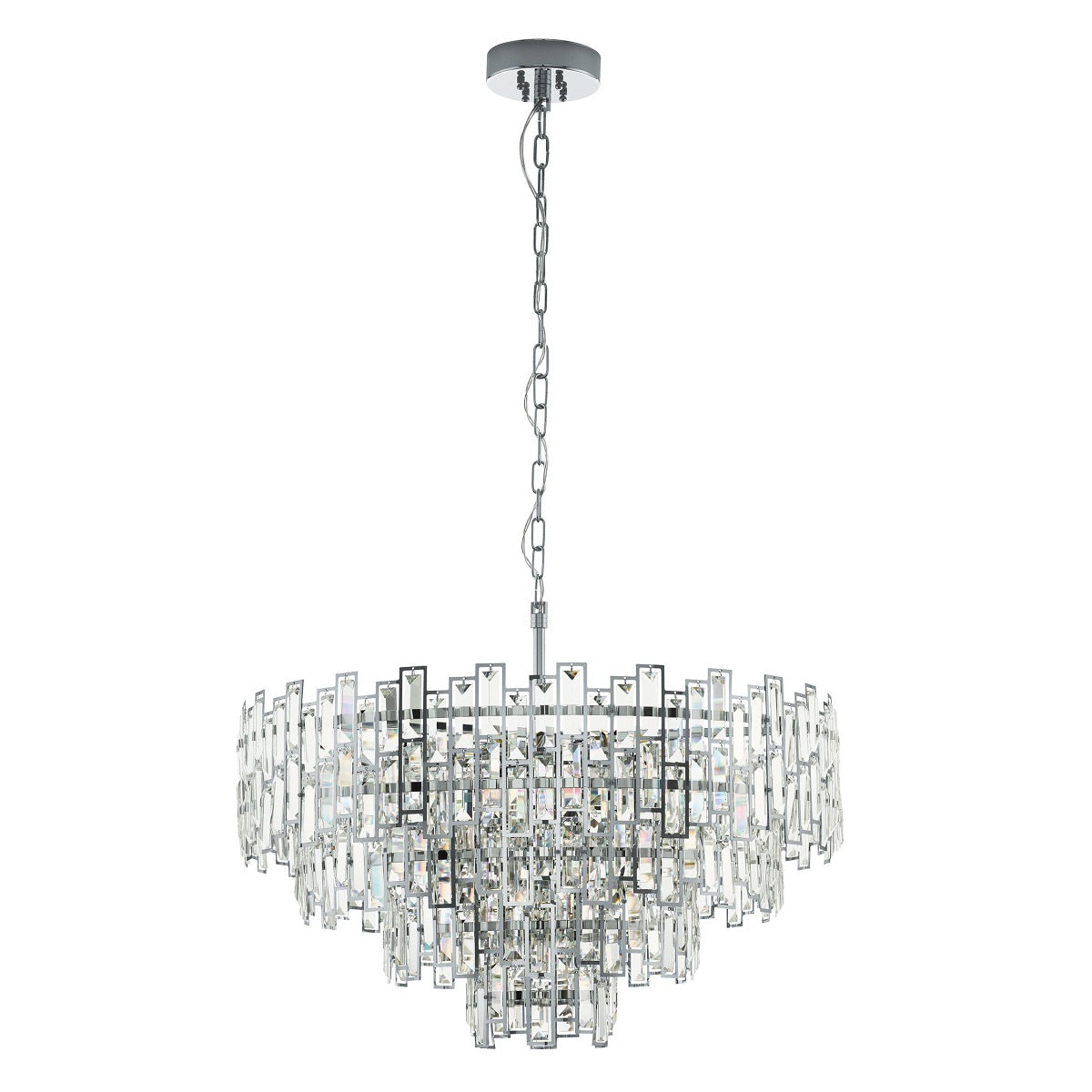 Calmeilles Modern 3 Tier 10LT Crystal Pendant Light