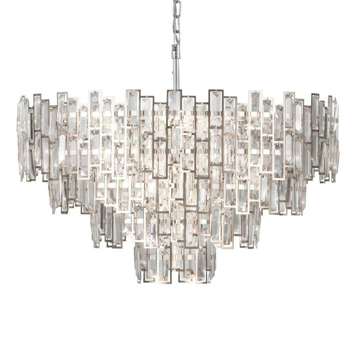 Calmeilles Modern 3 Tier 10LT Crystal Pendant Light
