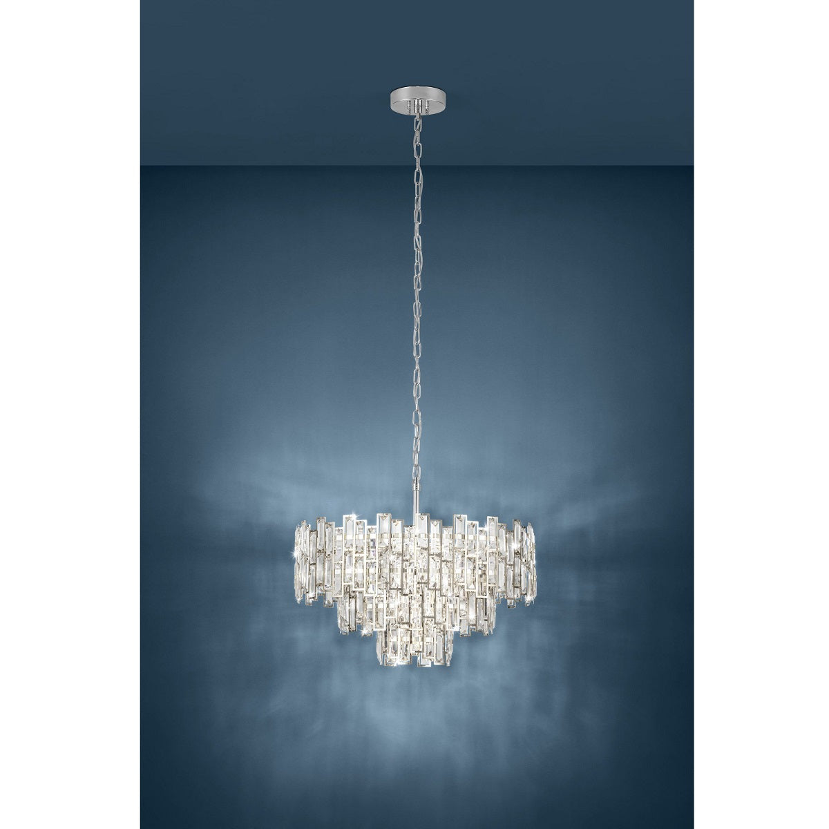 Calmeilles Modern 3 Tier 10LT Crystal Pendant Light