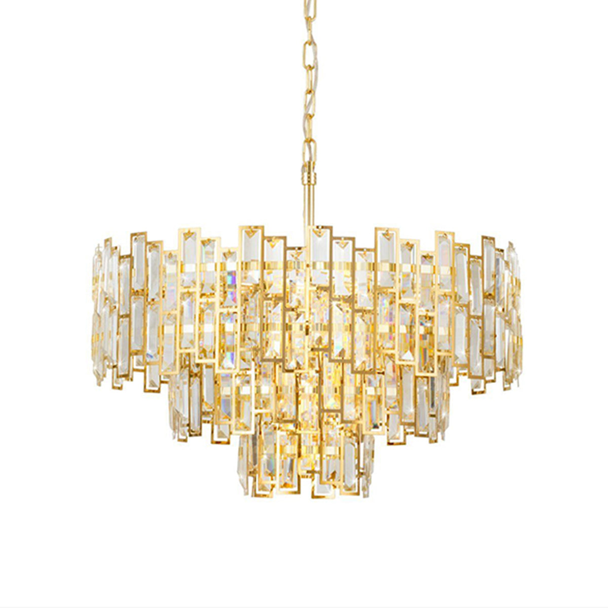 Calmeilles Modern 3 Tier 10LT Crystal Pendant Light