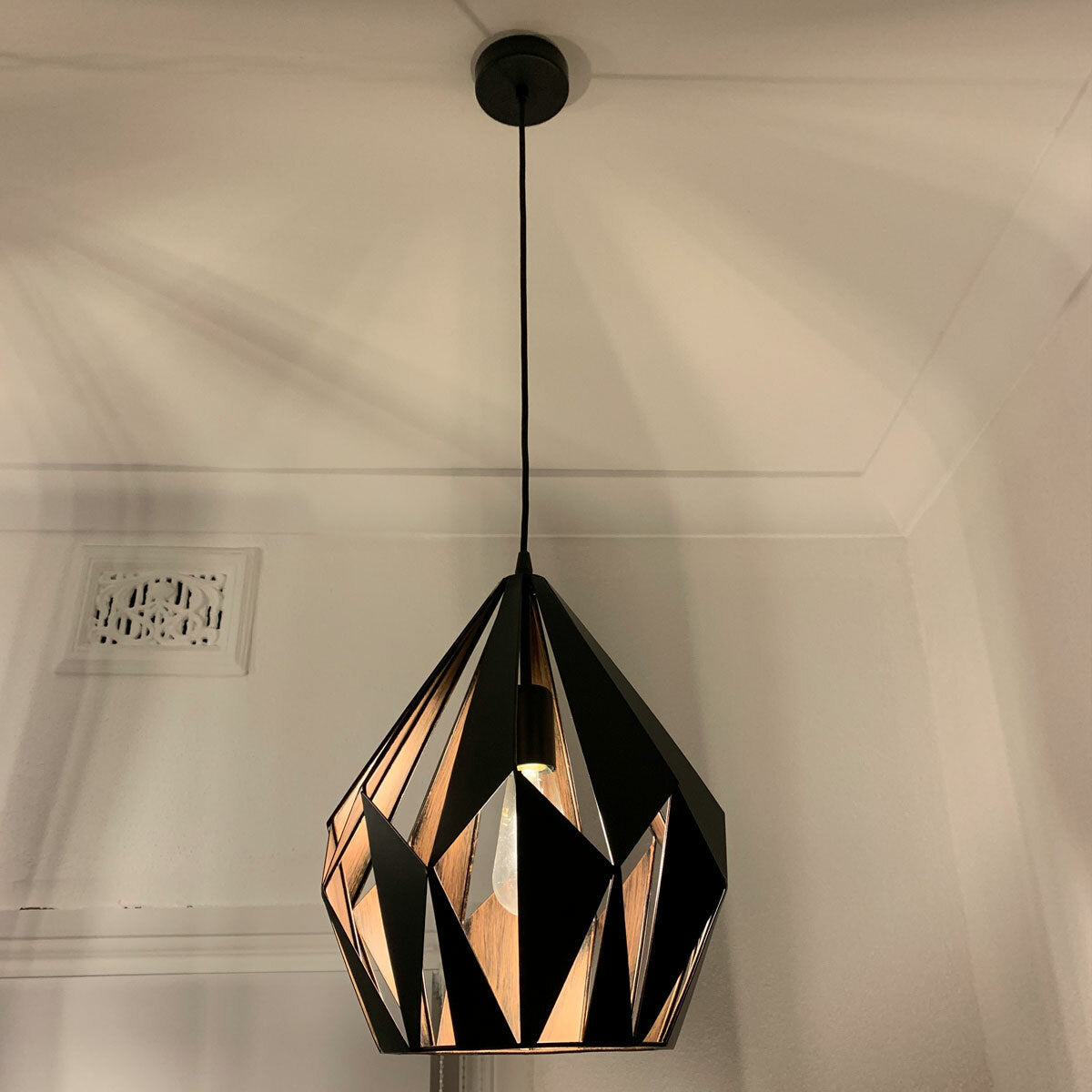 Carlton 310mm Industrial Wire Cage Pendant Light