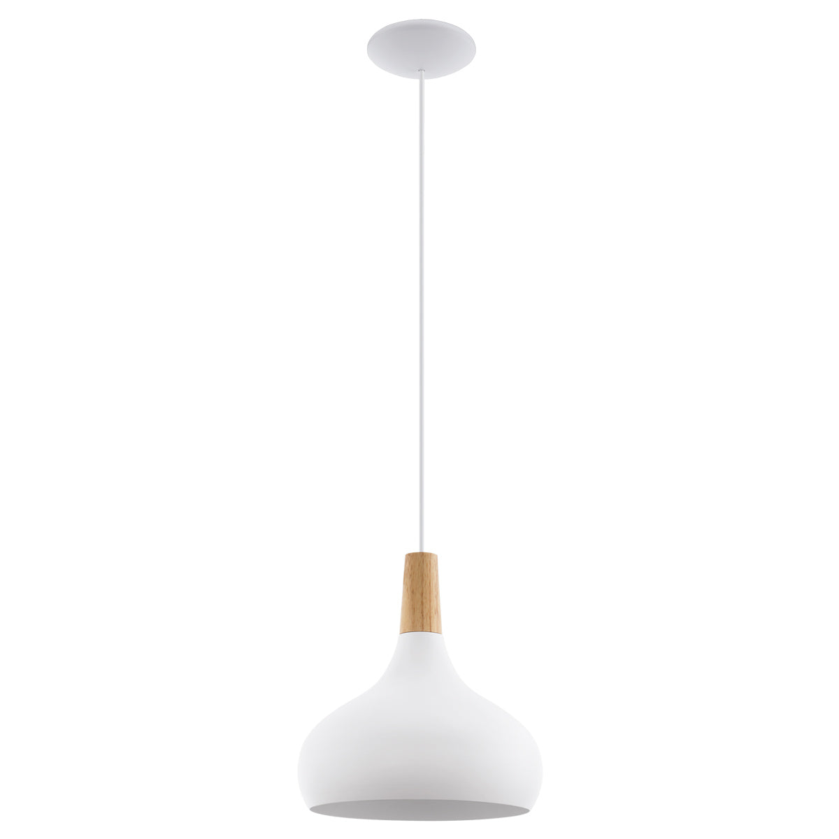 Sabinar Small Timber Pendant Light with Adjustable Height