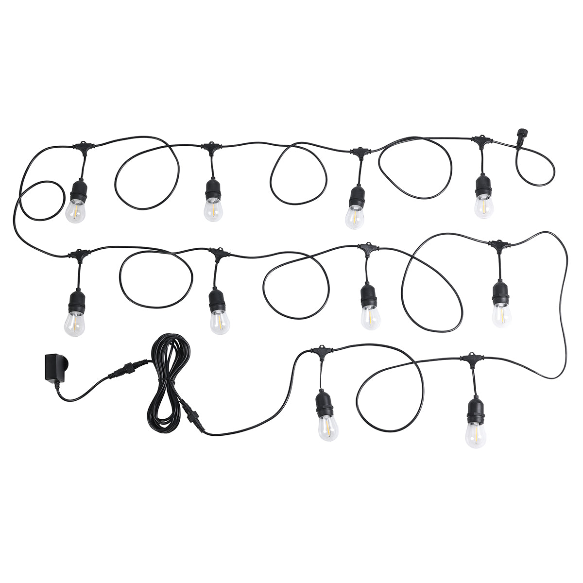 10LT 12V IP55 Hanging LED Festoon Kit 13m