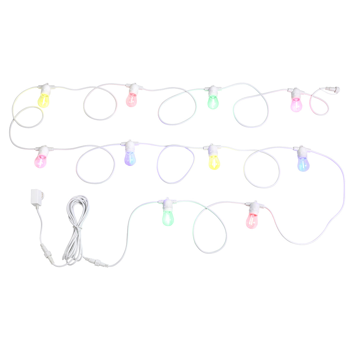 10 Light Fixed LED Festoon 13m IP55