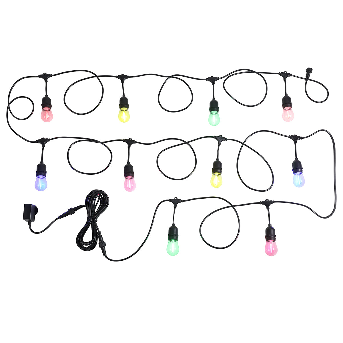 10LT 12V IP55 Hanging LED Festoon Kit 13m