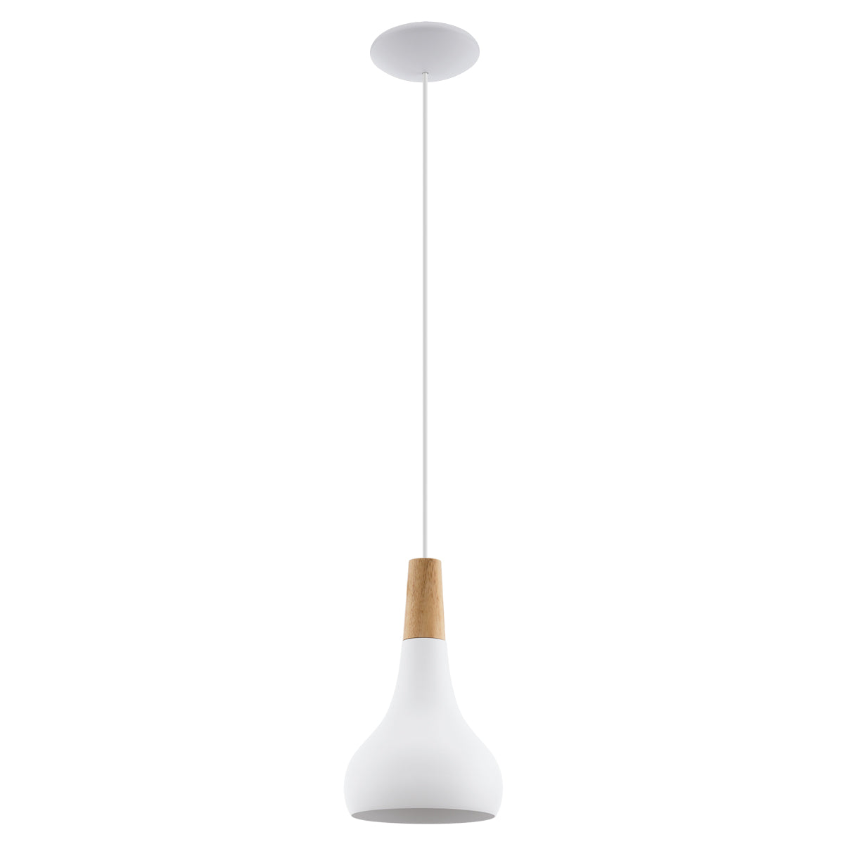Sabinar Small Timber Pendant Light with Adjustable Height