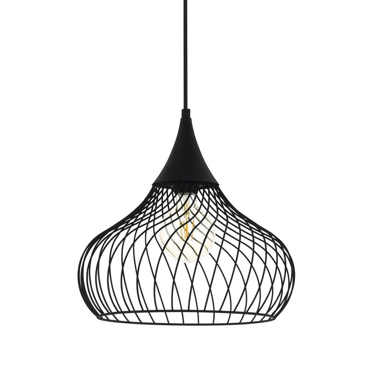 Staverton Cage Pendant Light with E27 Lampholder