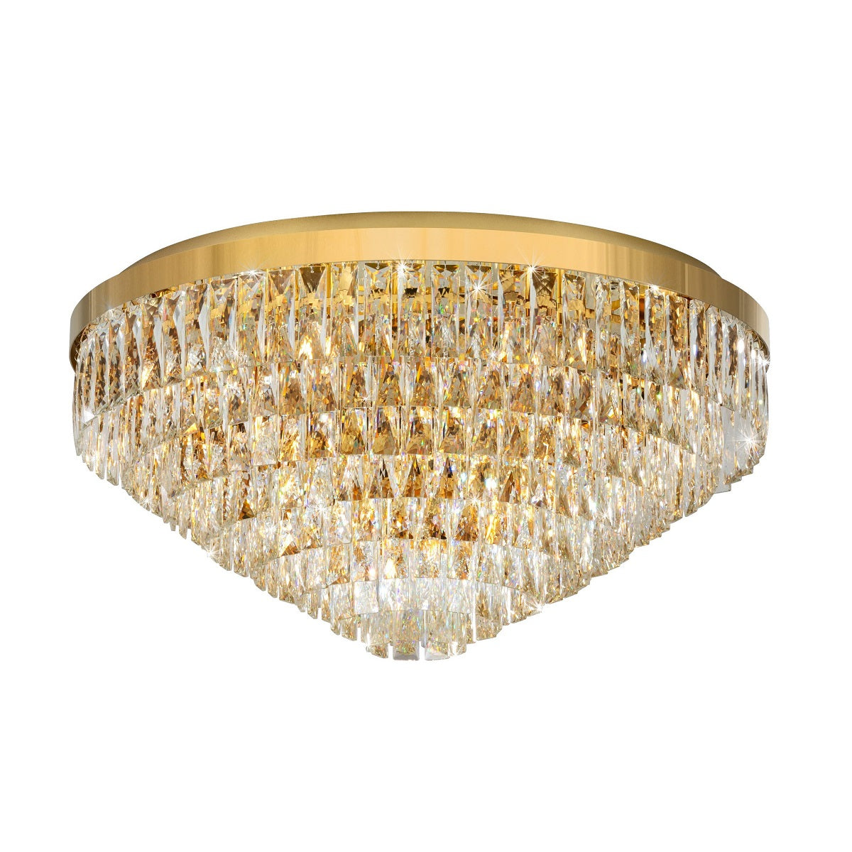 Valparaiso 8 Light Crystal Close To Ceiling Light