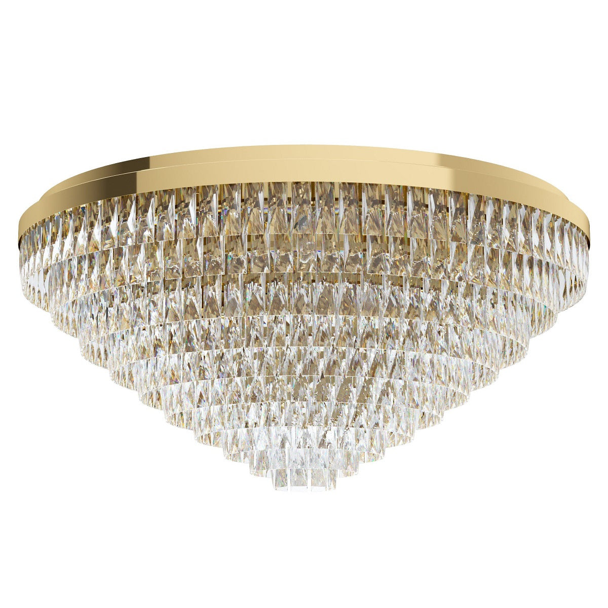 Valparaiso 8 Light Crystal Close To Ceiling Light