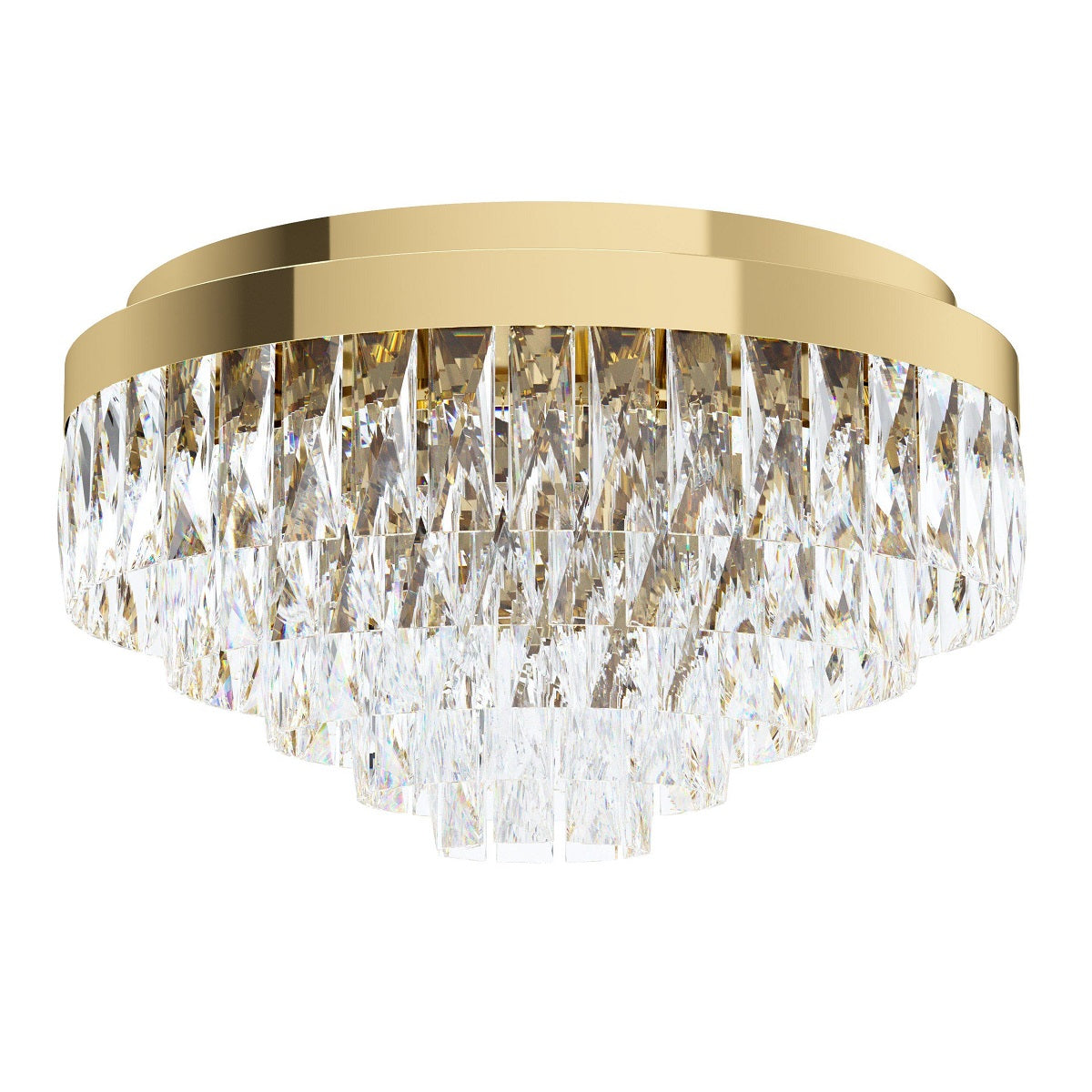 Valparaiso 8 Light Crystal Close To Ceiling Light