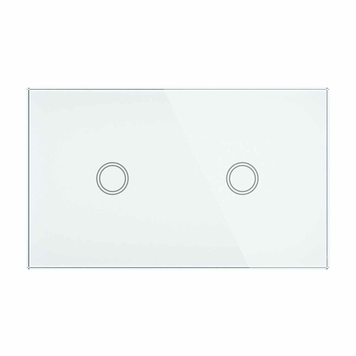 Elite Touch Control Double Wall Switch with Tempered Glass