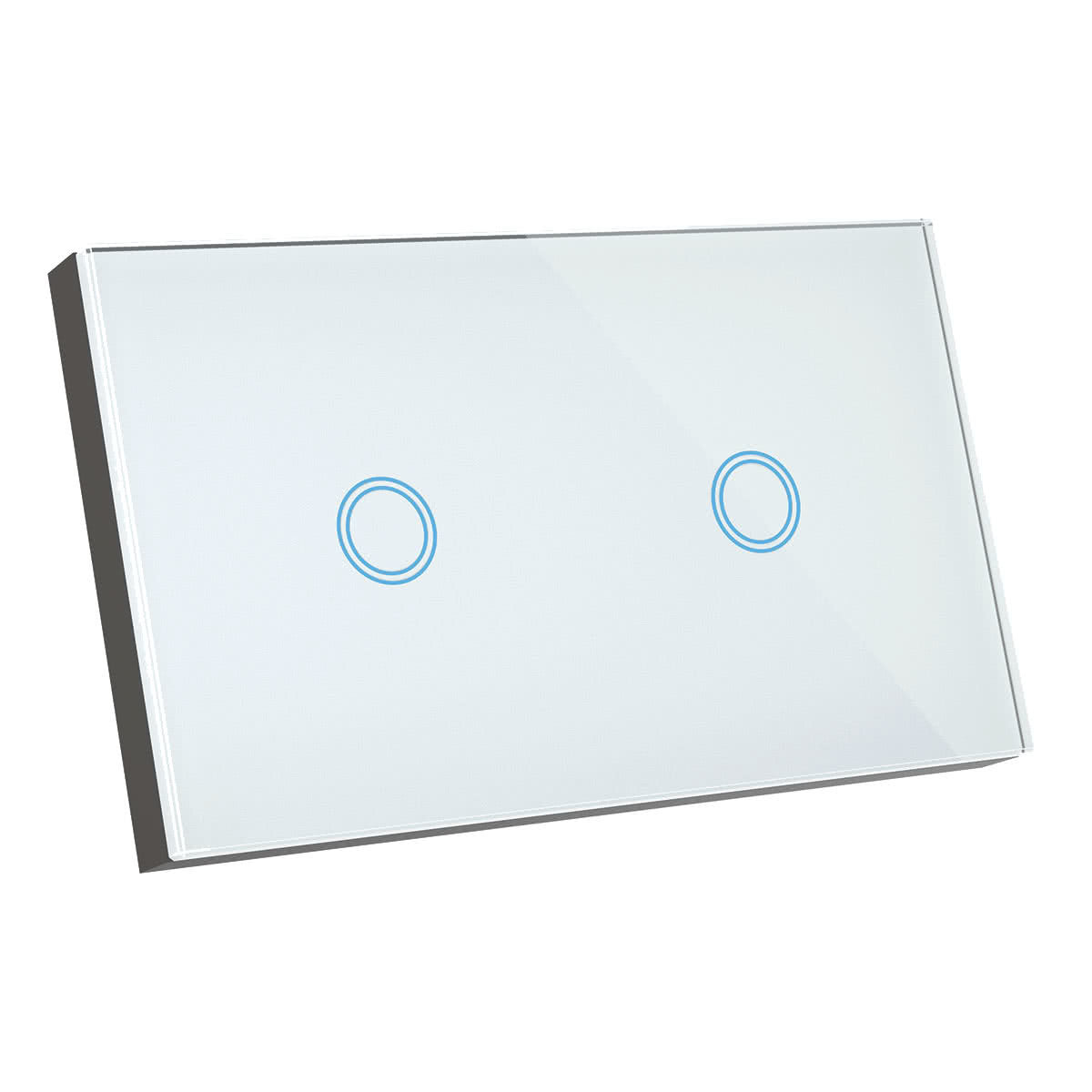 Elite Touch Control Double Wall Switch with Tempered Glass