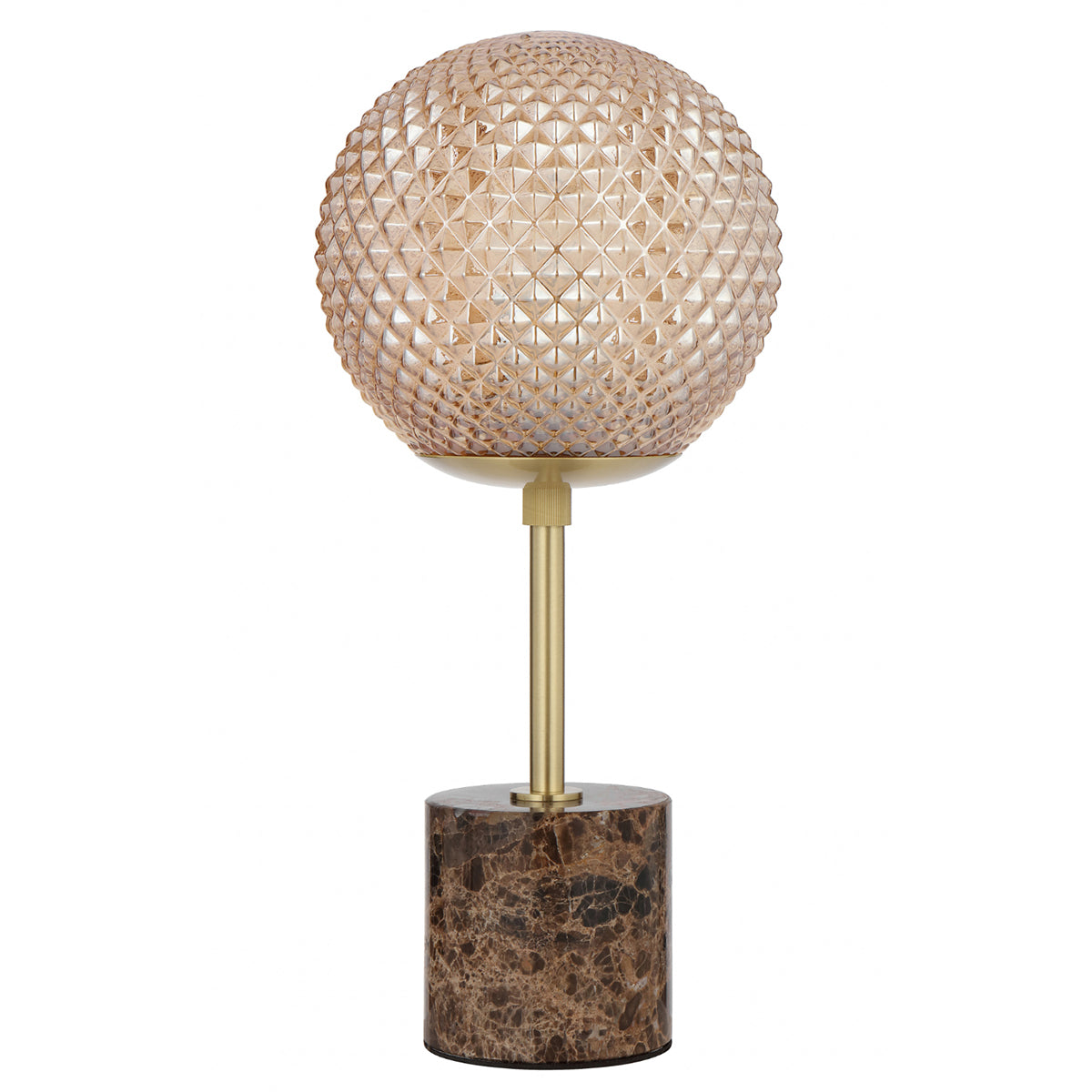 Elwick Lamp with Marble Base €“ Antique Brass Finish