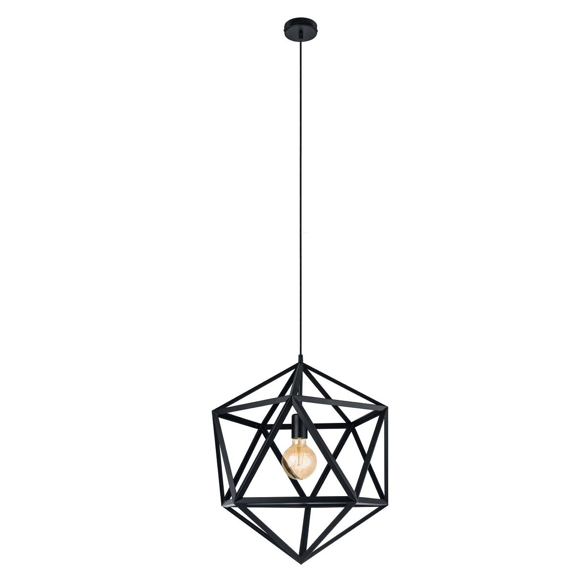 Embleton 1 Light Large Hexagon Pendant Light with Adjustable Cord