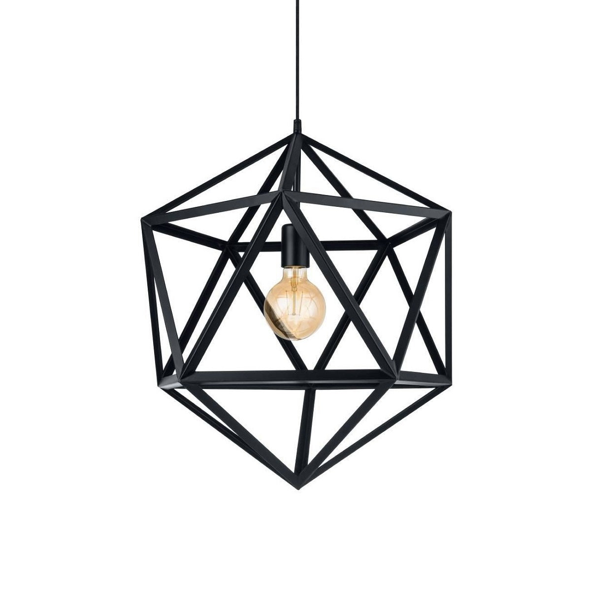 Embleton 1 Light Large Hexagon Pendant Light with Adjustable Cord