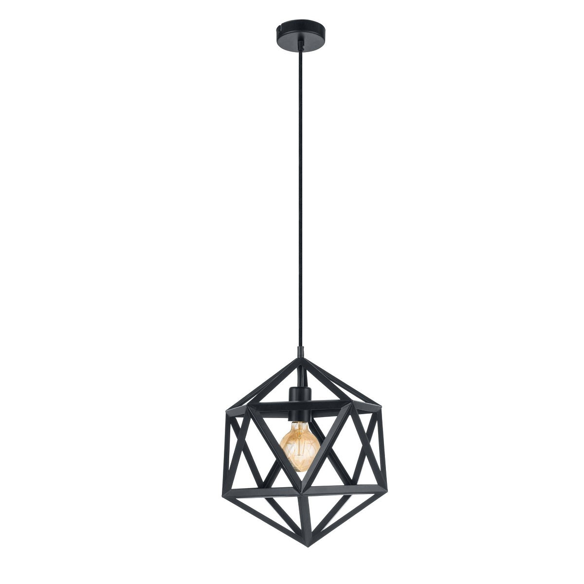 Embleton 1 Light Small Hexagon Pendant Light with Vintage Style