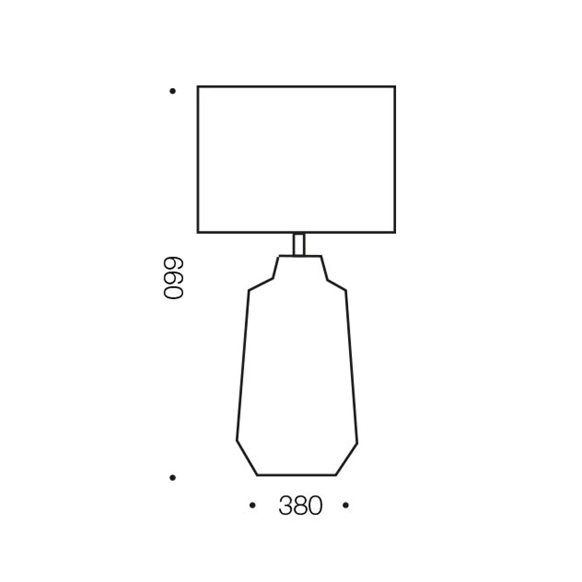 Esmo Ceramic Table Lamp with Inline Switch