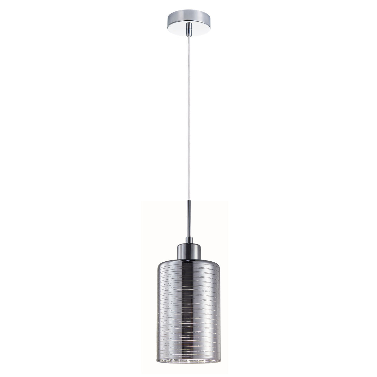 Espejo Iron and Chrome Glass 1 Light Pendant