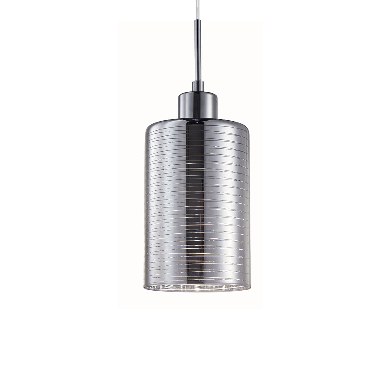 Espejo Iron and Chrome Glass 1 Light Pendant
