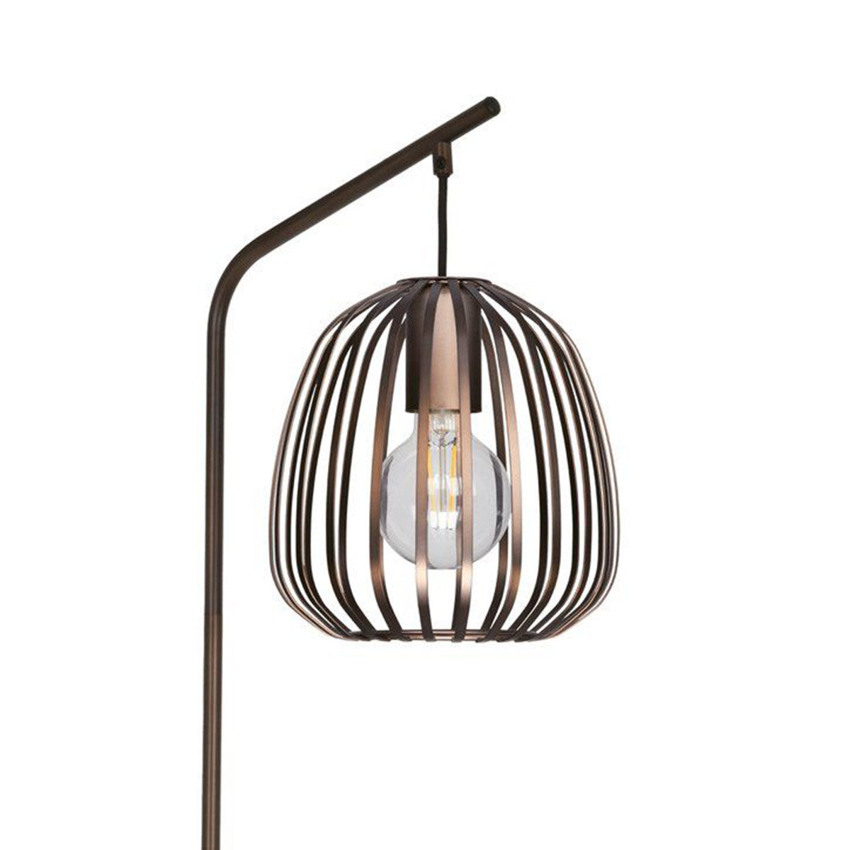 Espinal Floor Lamp E27 with Bronze Metal Cage
