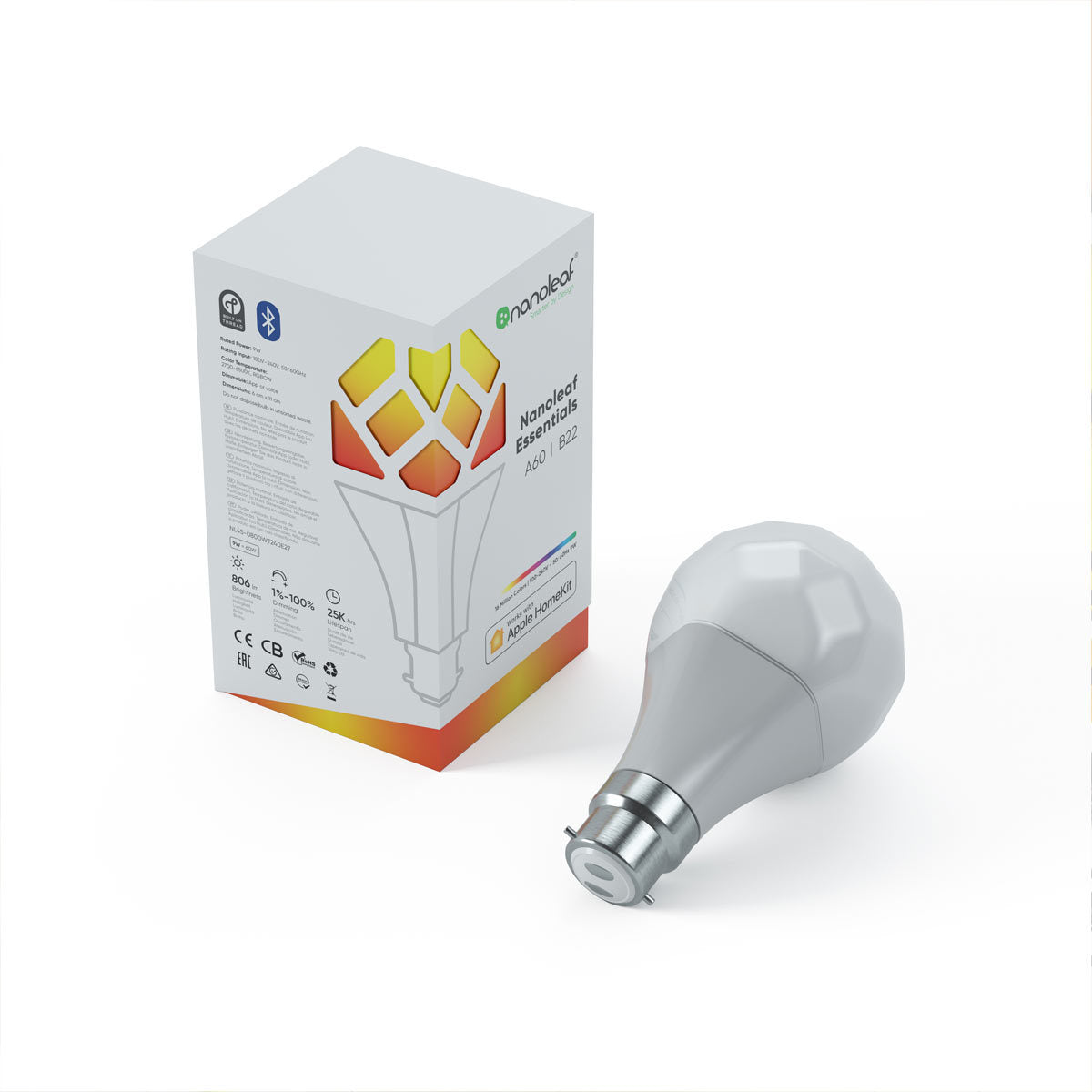 Essentials B22 9W LED Smart Globe