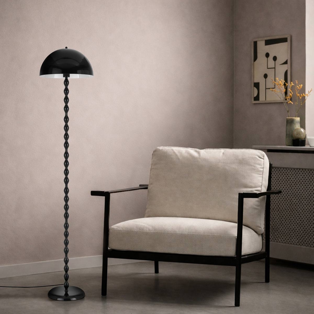 Estiq Twist Floor Lamp with Sculptural Design