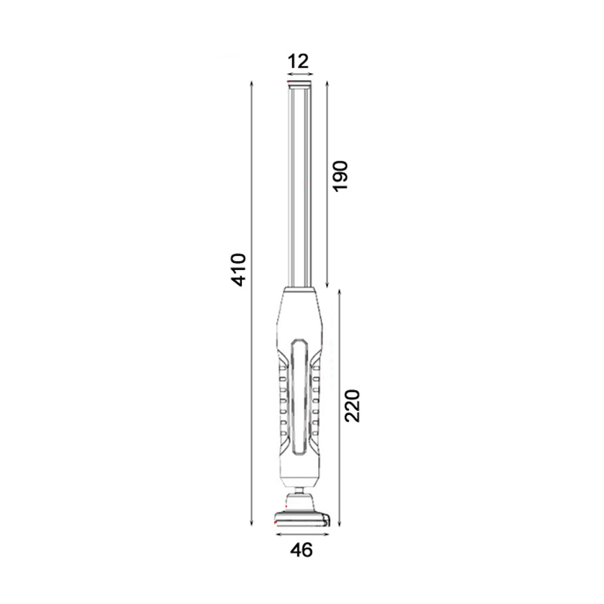 Exelite Big Slim 10W COB LED Work Light with 360Â° Magnet Swivel