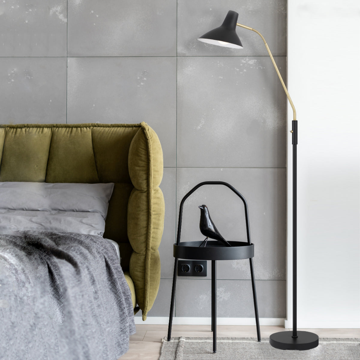 Farbon Adjustable Floor Lamp - Mid-Century Style