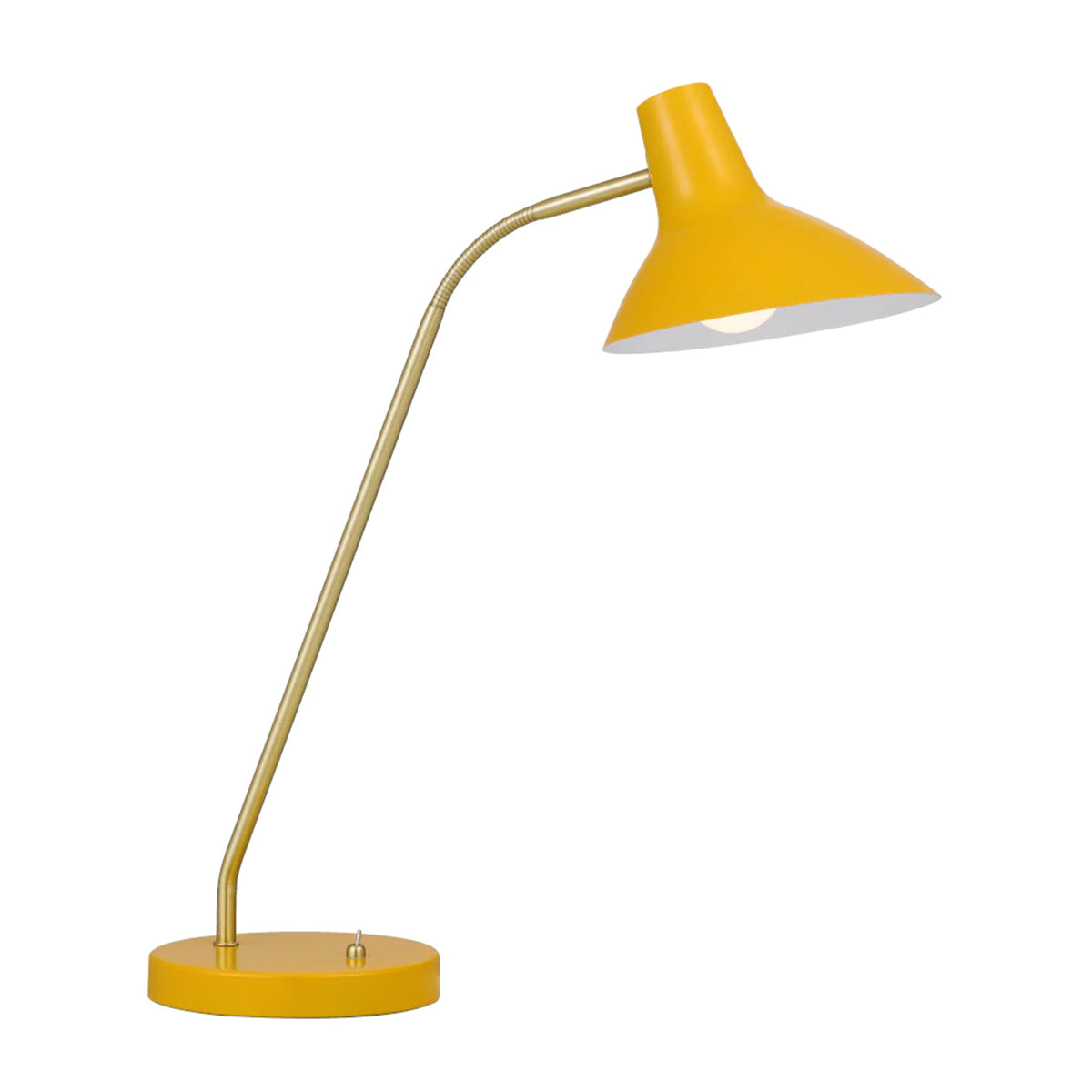 Farbon Desk Lamp Adjustable Brass Arm Metal Design