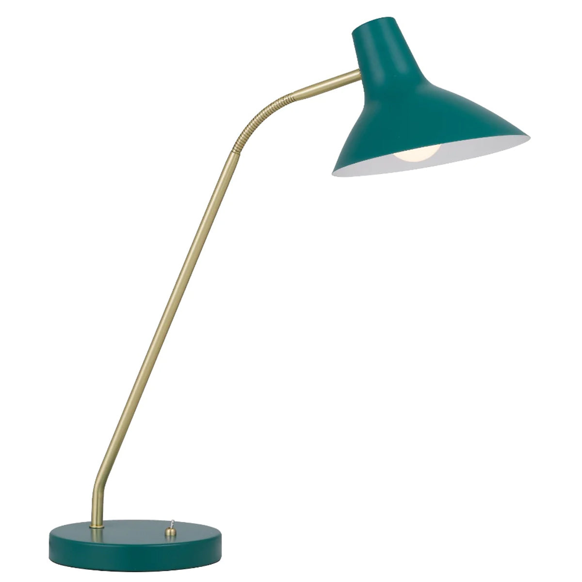 Farbon Desk Lamp Adjustable Brass Arm Metal Design