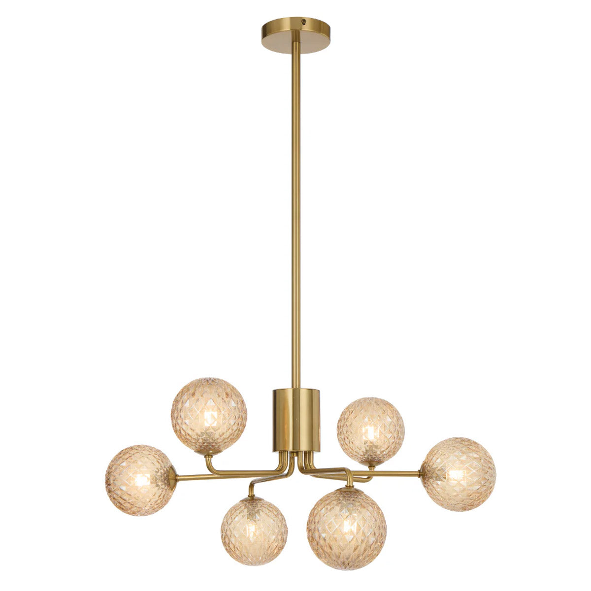Felton 6 Light Glass Sphere Pendant with Interchangeable Shades
