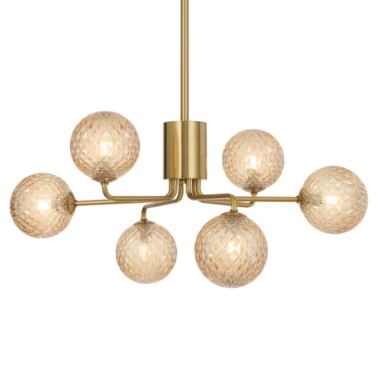 Felton 6 Light Glass Sphere Pendant with Interchangeable Shades