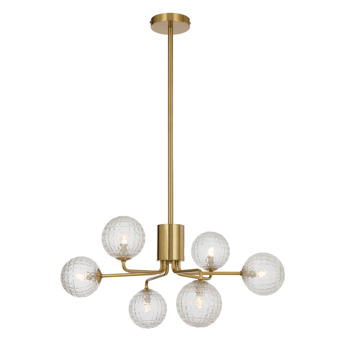 Felton 6 Light Glass Sphere Pendant with Interchangeable Shades