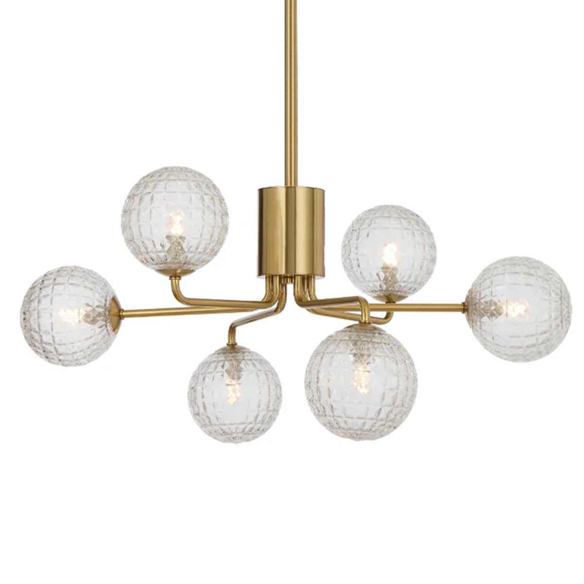 Felton 6 Light Glass Sphere Pendant with Interchangeable Shades