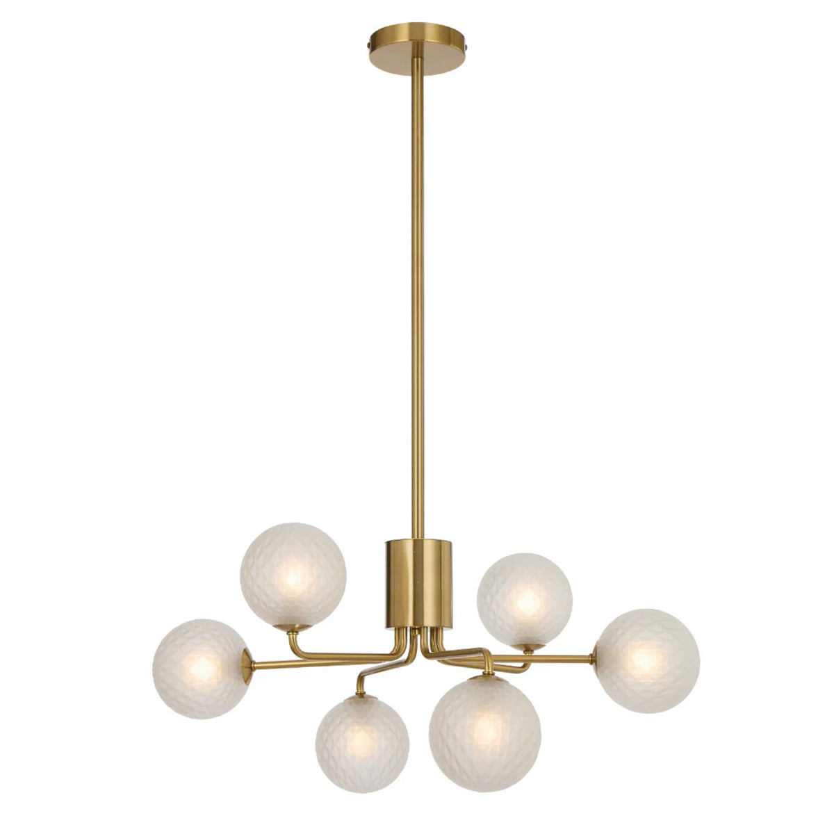 Felton 6 Light Glass Sphere Pendant with Interchangeable Shades
