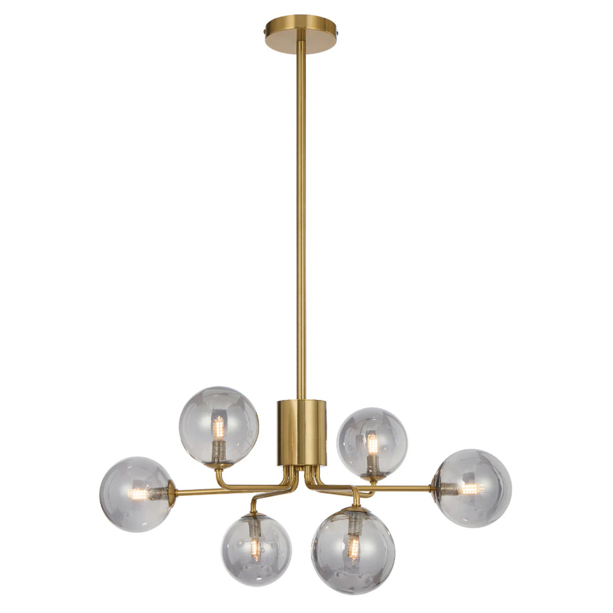 Felton 6 Light Glass Sphere Pendant with Interchangeable Shades