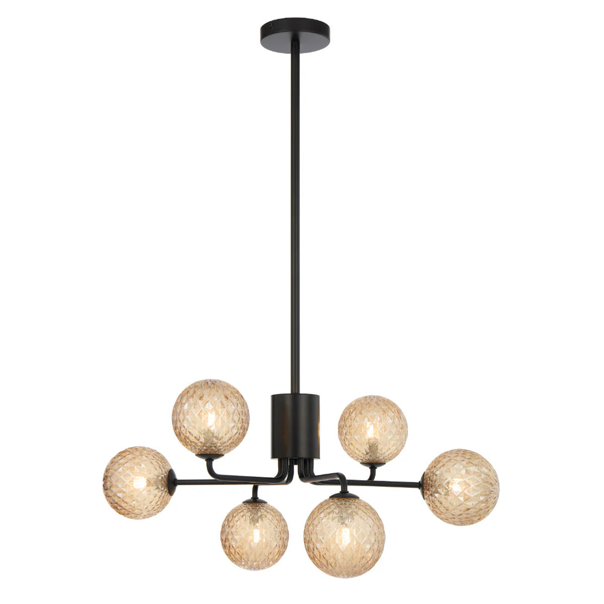 Felton 6 Light Glass Sphere Pendant with Interchangeable Shades