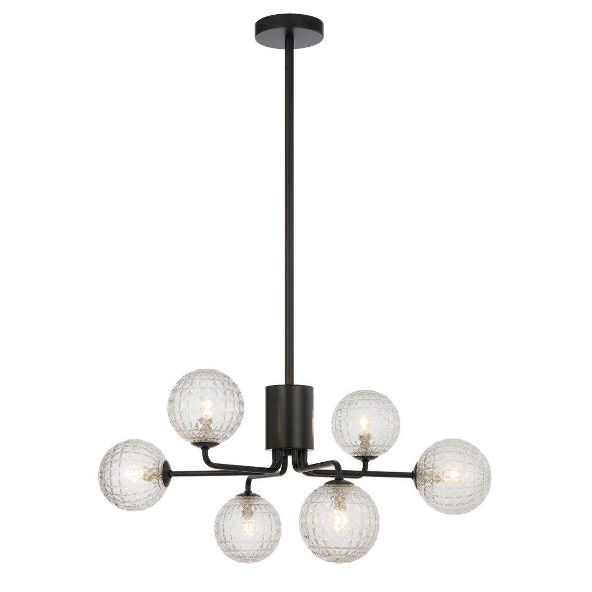 Felton 6 Light Glass Sphere Pendant with Interchangeable Shades