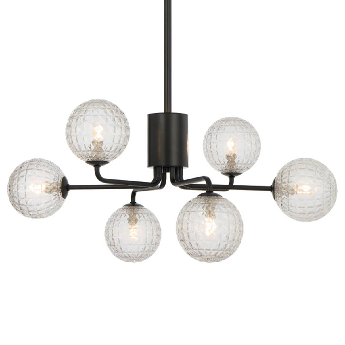 Felton 6 Light Glass Sphere Pendant with Interchangeable Shades