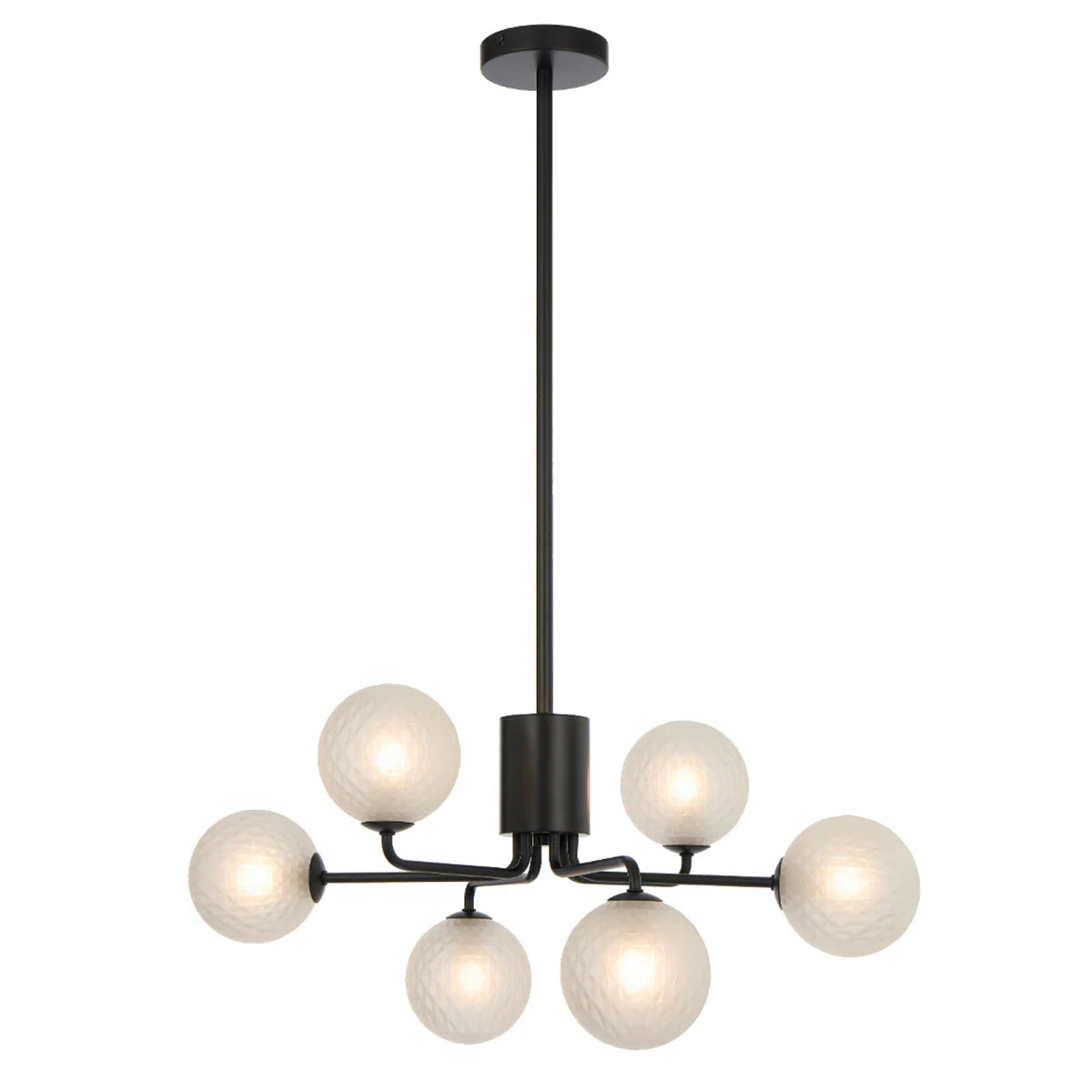 Felton 6 Light Glass Sphere Pendant with Interchangeable Shades