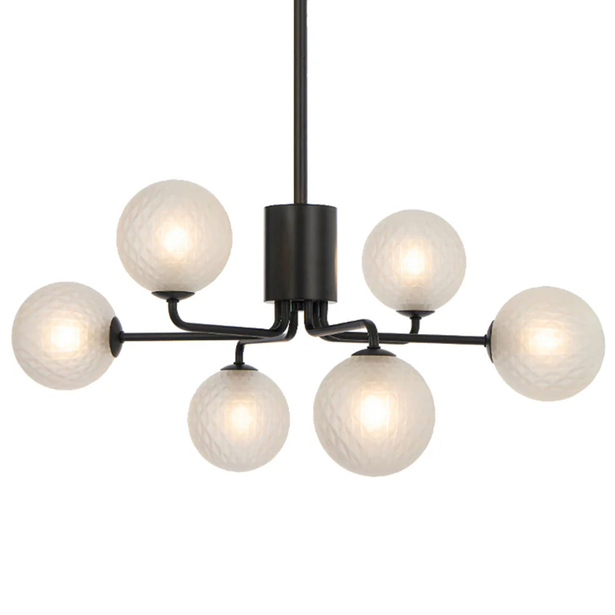 Felton 6 Light Glass Sphere Pendant with Interchangeable Shades