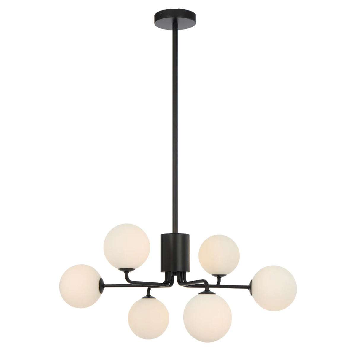 Felton 6 Light Glass Sphere Pendant with Interchangeable Shades